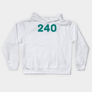 Player Number 240 Squad The Game Kids Hoodie